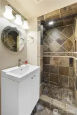 Custom tiles throughout.  Your guests will be impressed.