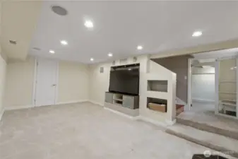 Head up the stairway landing and into the 2nd bedroom.