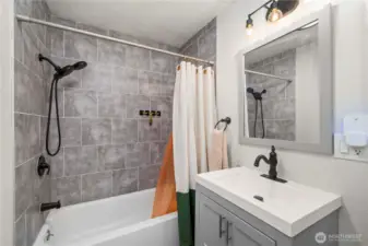 New fixtures in bath