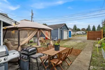 Looking onto your backyard