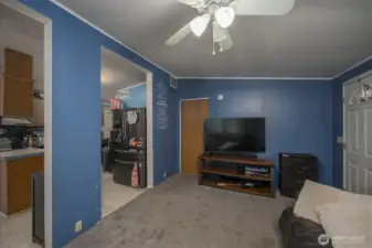 Primary bedroom off of Living room area