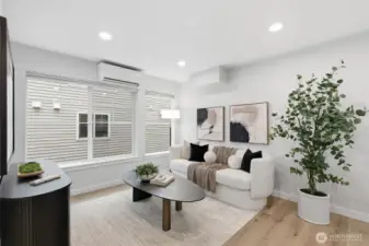 Designer Finishes: Professionally sprayed three-tone interior paint and custom-made trim.