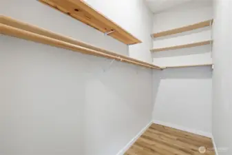 Oversized walkin closet