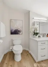 Full bath on top floor