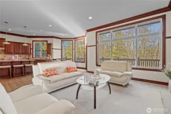 Stunning views of the ever changing landscaping from this room