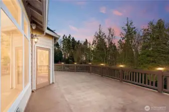 So much outdoor living space, perfect for a quiet night or entertaining