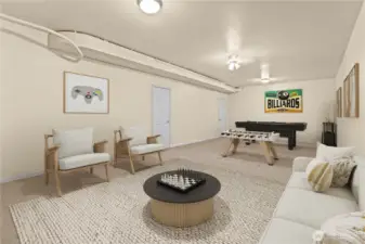 Another virtually staged look at this extra finished room