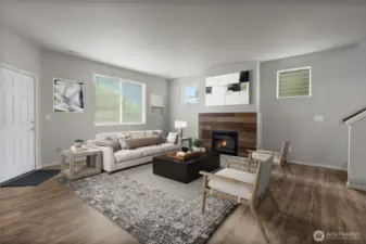 This photo is virtually staged