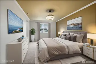 This photo is virtually staged