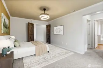 This photo is virtually staged