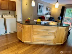The kitchen layout really captured the current owner's heart!  She loves the kitchen!