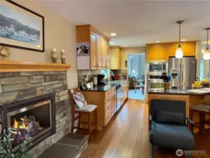 Looking at dining room and Living room from family room.