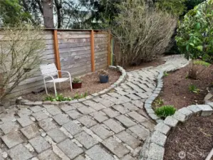 Meander thru the concrete paver pathways and enjoy all your plantings!