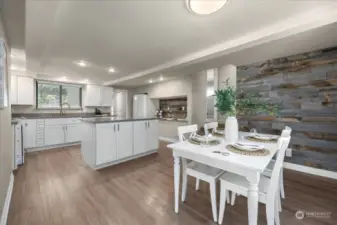 Kitchen/dining area remodeled in 2017