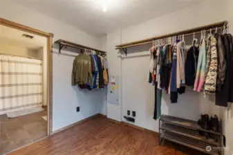 Large primary closet