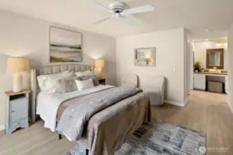 Spacious and private owner's suite