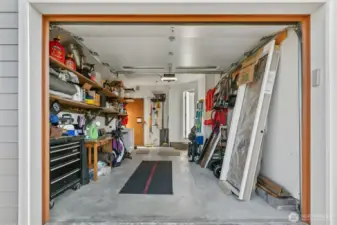 Here is your private garage, outside your unit.