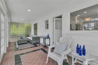 Sunroom in back of house