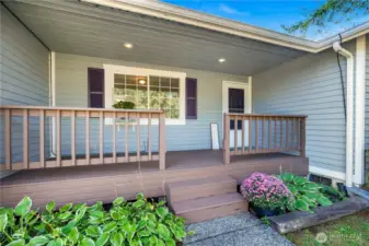 Covered front deck