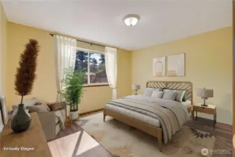 Virtually Stagged Primary room