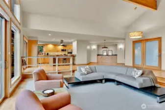 Open concept dining, living room& kitchen