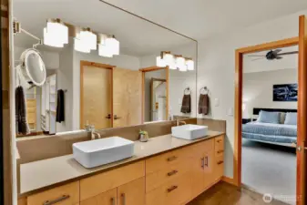 Primary Bath, dual vanities