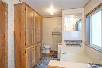 Thoughtfully designed cabinetry ensures plentiful storage space.