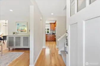 Beautifully maintained hardwood floors throughout the main floor.