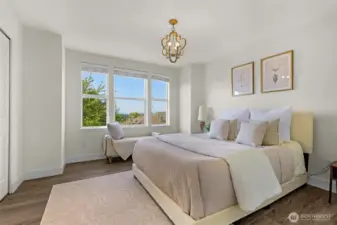 Master bedroom facing west