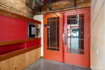 Secure lobby on Western Ave