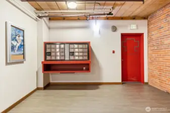 Main lobby mailboxes off of 4th floor (Western Ave level)
