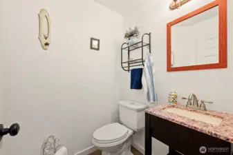 Main level half bath