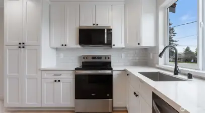 So much cabinet space including the pantry.