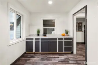 Dining room w/ built-ins.