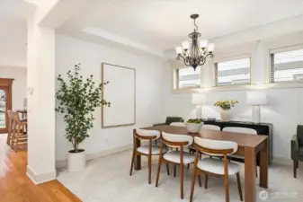 Elegant formal dining room great for hosting and entertaining!