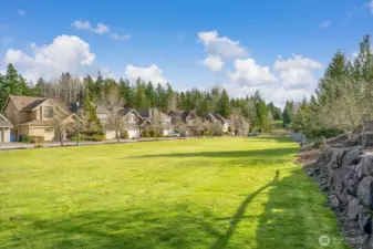 One of the amazing Illahee neighborhood amenities - spacious playing field!