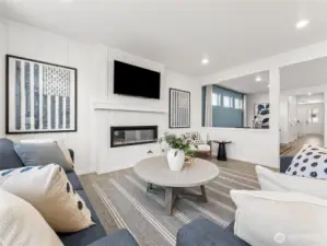 Open concept downstairs with never ending natural lighting. Pictures are for representational purposes only, colors and features may vary.