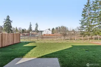 Patio perfect for hanging out on those beautiful summer days.