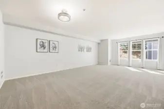 Light-filled living space with open floor plan.