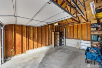 1-car garage with storage options