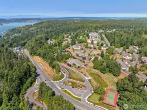 Well-maintained exterior in gated community