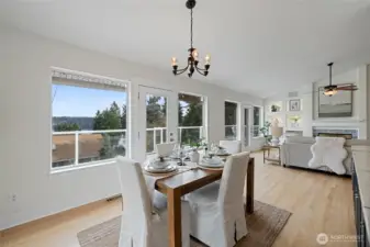 The inside flows to the outside for enjoying summer evenings on the deck!