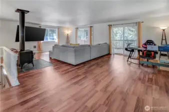 LVP floors and open floor plan allows effortless living