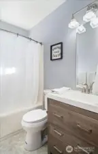 Hallway full bathroom.