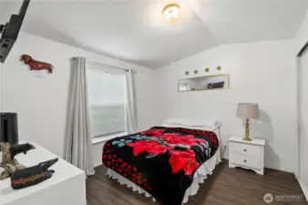 Primary Bedroom is on the opposite side of the house