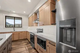 Chef's kitchen ready for hosting and daily living