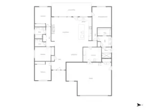 Enjoy a large laundry room, energy-efficient heating and cooling, and an oversized 2+ car garage with shop/storage space