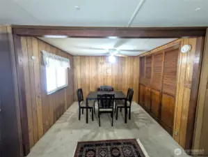 full wall of closet space in this area