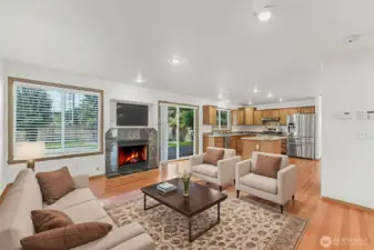 2 living rooms area.