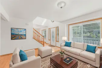 Living room area as you enter the house